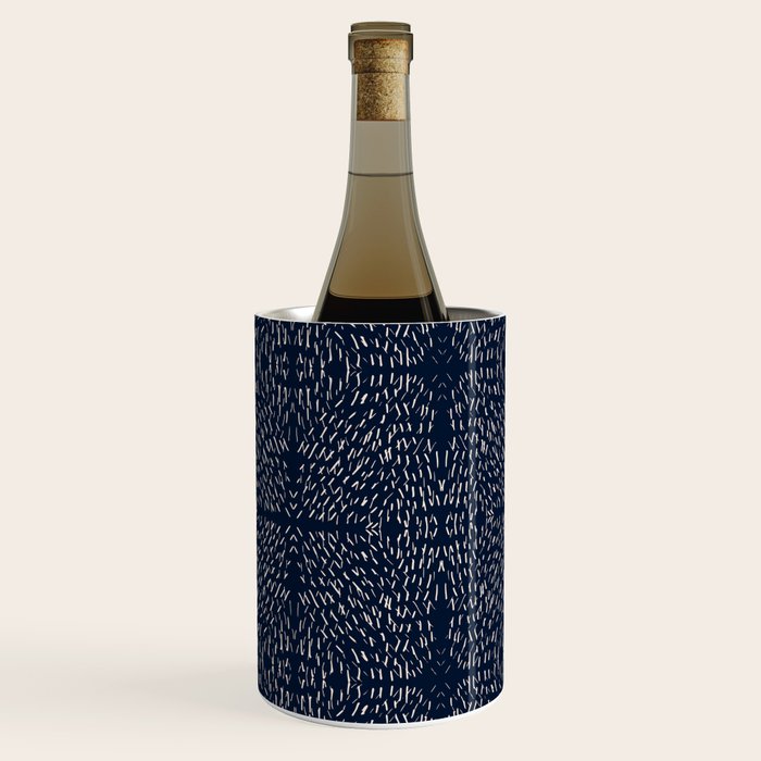 Celestial Stars Art, Indigo Blue, Boho Wall Art, Wine Chiller Gallery Image 2