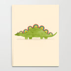 Rainbow colored dinosaur (stegosaurus) Notebook Gallery Image 4