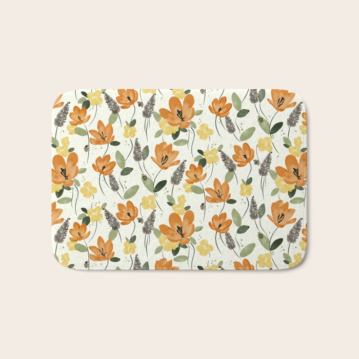 Evening Glow Meadow Bath Mat Gallery Image 1