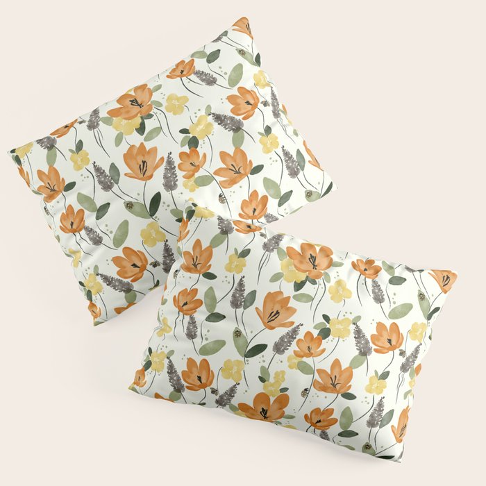 Evening Glow Meadow Pillow Sham Gallery Image 1