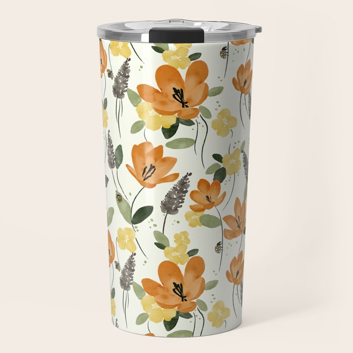 Evening Glow Meadow Travel Mug Gallery Image 1