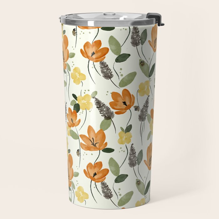 Evening Glow Meadow Travel Mug Gallery Image 2