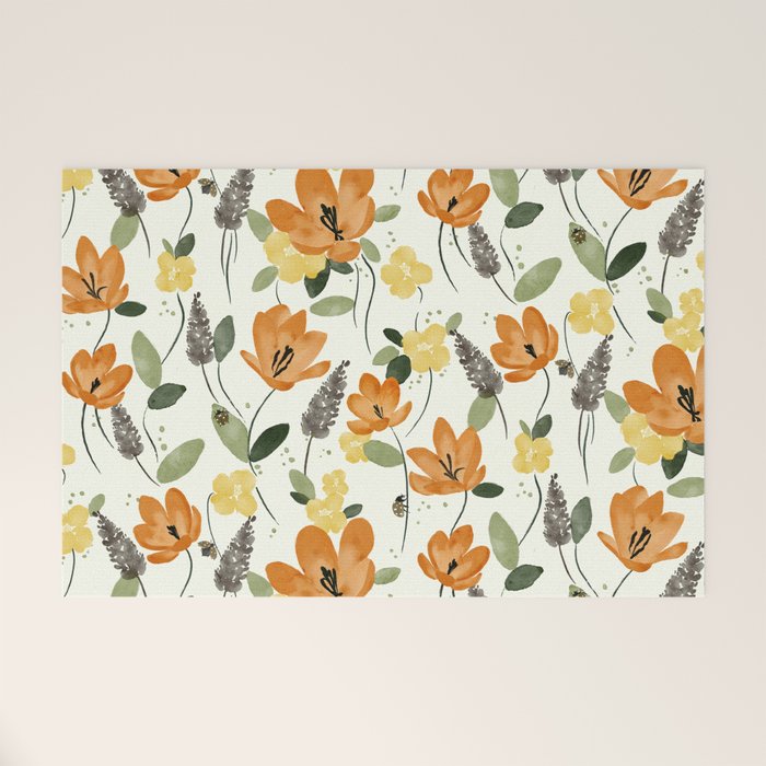 Evening Glow Meadow Welcome Mat Gallery Image 1