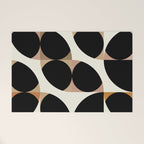 mid century black geometric shapes Welcome Mat Gallery Image 1