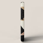mid century black geometric shapes iPhone Case Gallery Image 2