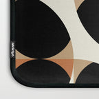 mid century black geometric shapes Laptop Sleeve Gallery Image 3