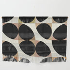 mid century black geometric shapes Wall Hanging Gallery Image 1