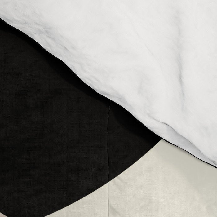 mid century black geometric shapes Comforter Gallery Image 4