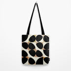 mid century black geometric shapes Tote Bag Gallery Image 2
