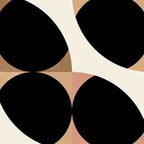 mid century black geometric shapes Coffee Mug Gallery Image 2