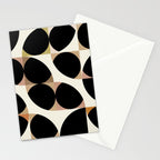mid century black geometric shapes Stationery Card Gallery Image 2