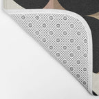 mid century black geometric shapes Bath Mat Gallery Image 2
