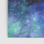 Colorful Galaxy Space Watercolor Poster Gallery Image 3