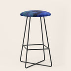 Colorful Galaxy Space Watercolor Stool Gallery Image 1