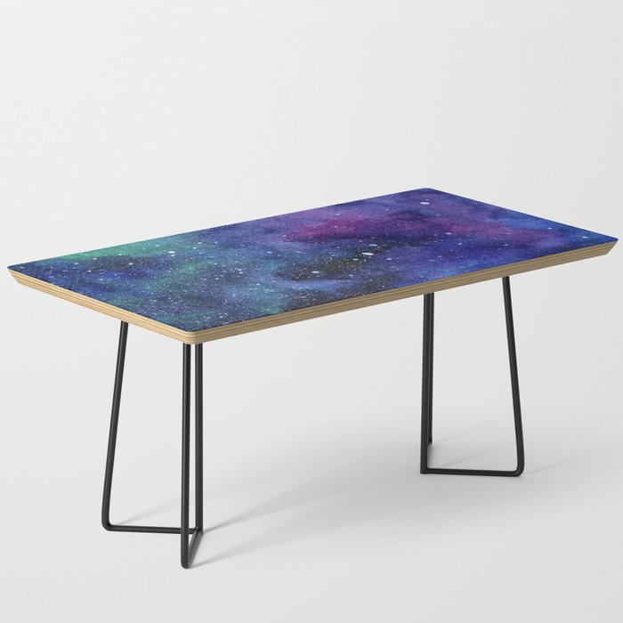 Colorful Galaxy Space Watercolor Coffee Table Gallery Image 1
