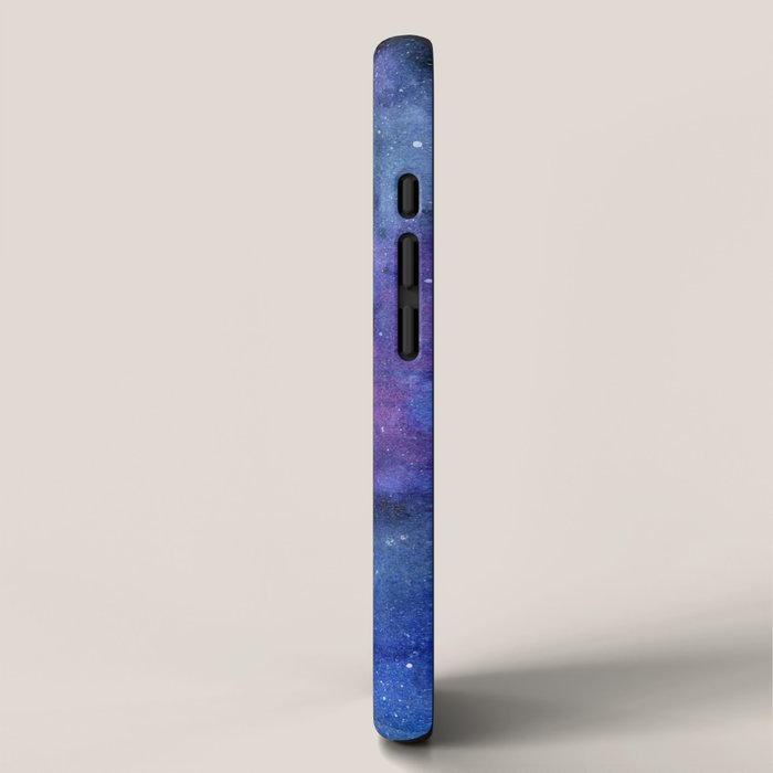 Colorful Galaxy Space Watercolor iPhone Case Gallery Image 2