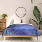 Colorful Galaxy Space Watercolor Comforter Gallery Image 3
