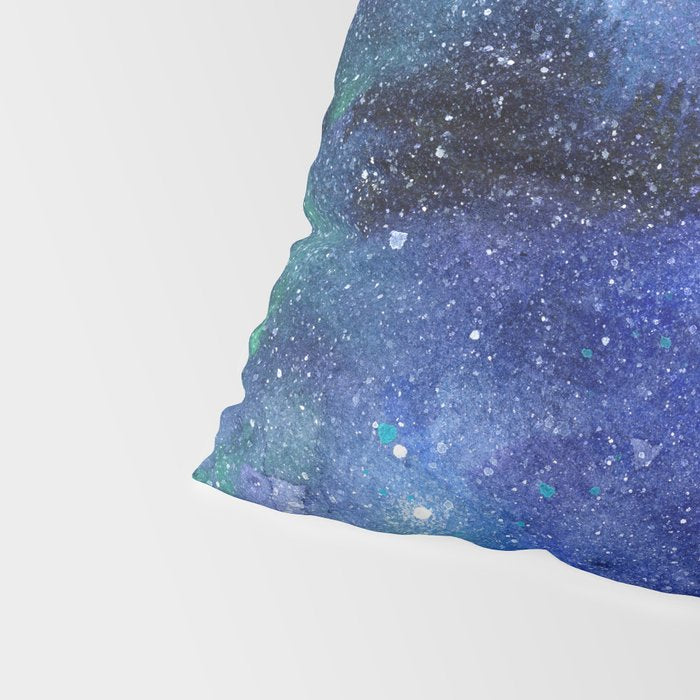 Colorful Galaxy Space Watercolor Pillow Sham Gallery Image 4