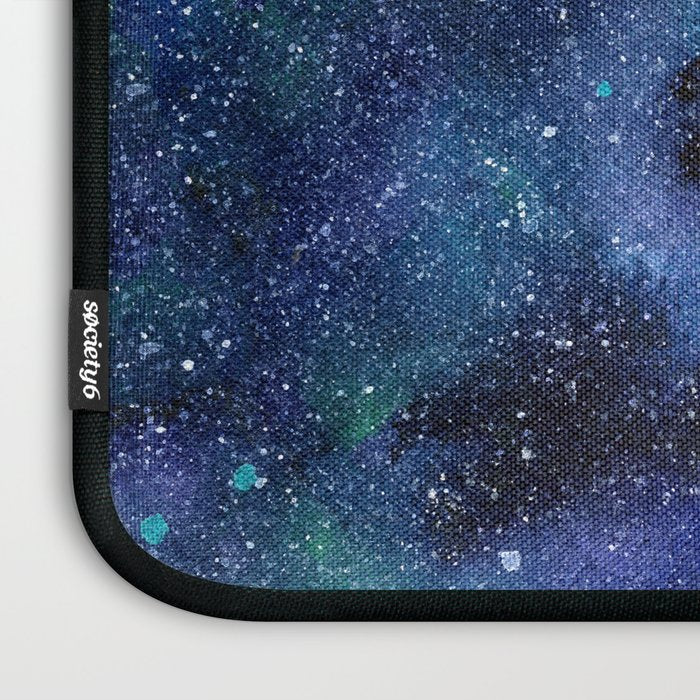 Colorful Galaxy Space Watercolor Laptop Sleeve Gallery Image 3