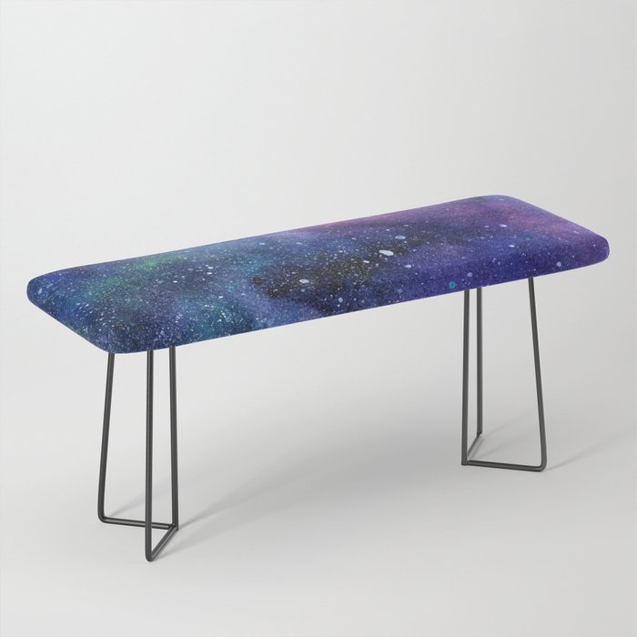 Colorful Galaxy Space Watercolor Bench Gallery Image 1