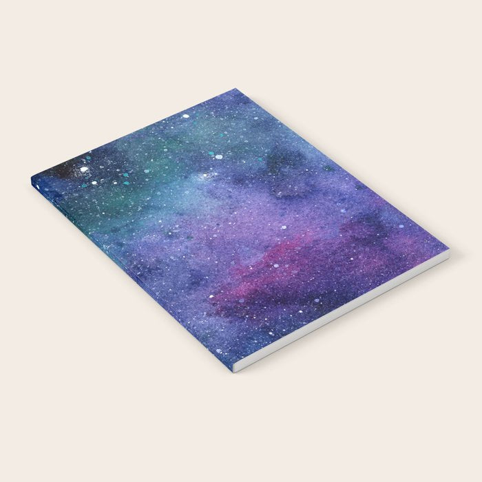Colorful Galaxy Space Watercolor Notebook