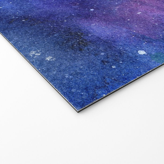 Colorful Galaxy Space Watercolor Welcome Mat Gallery Image 2