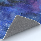 Colorful Galaxy Space Watercolor Rug Gallery Image 4