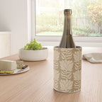 Beige Modern Abstract Flowers Wine Chiller Gallery Image 4