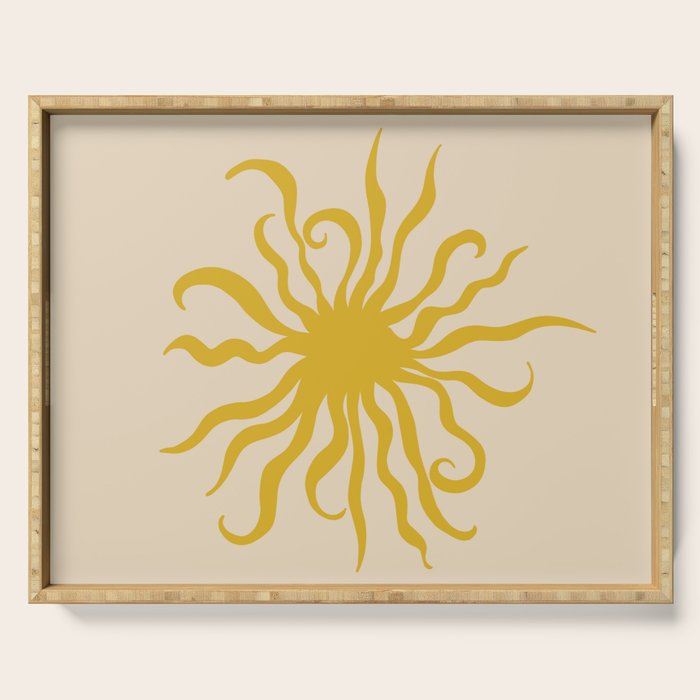SUN CREATURE BRIGHT Serving Tray Gallery Image 1
