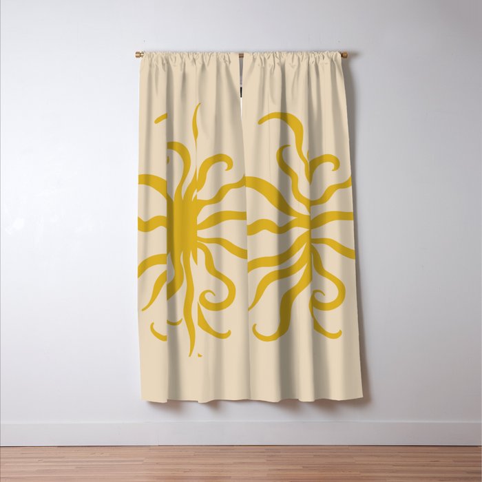 SUN CREATURE BRIGHT Window Curtain Gallery Image 3