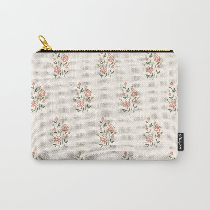 Wildflowers - Blush Carry All Pouch Gallery Image 1