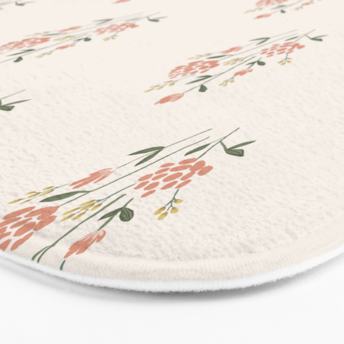 Wildflowers - Blush Bath Mat Gallery Image 3