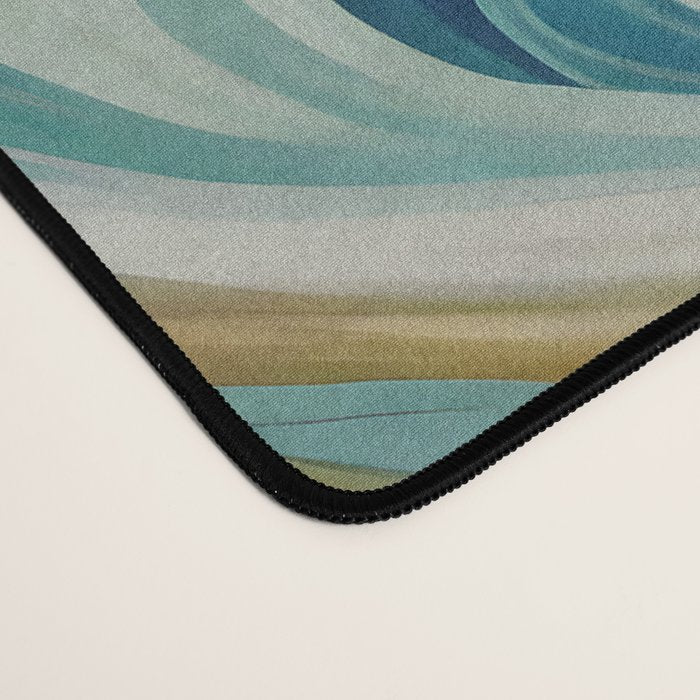 Tangerblue Waves Desk Mat Gallery Image 4