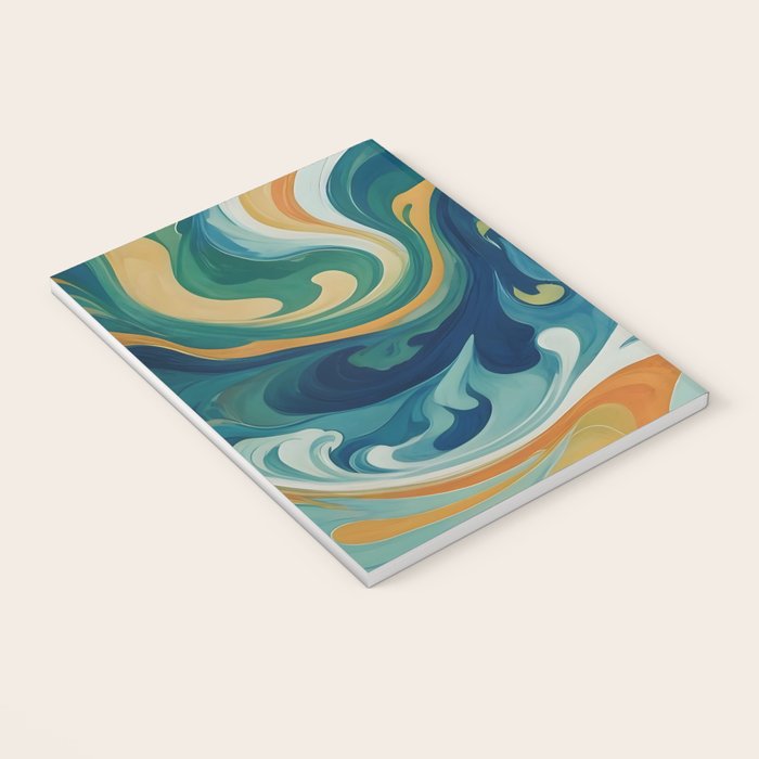 Tangerblue Waves Notebook Gallery Image 3