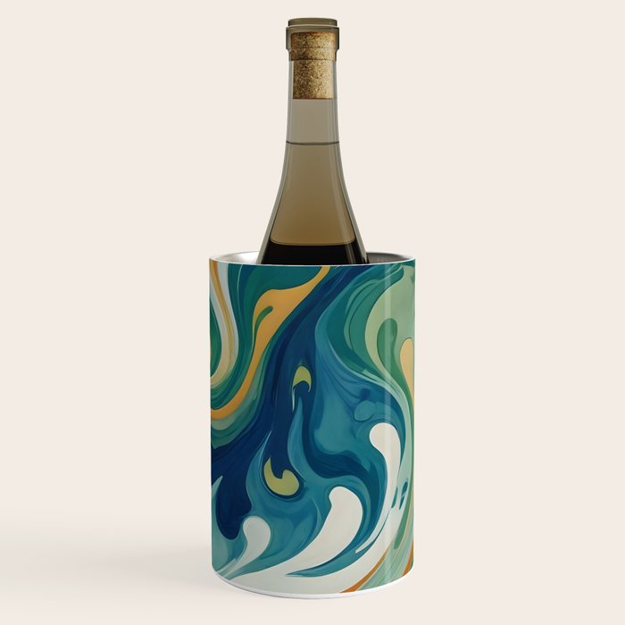 Tangerblue Waves Wine Chiller Gallery Image 1