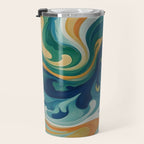 Tangerblue Waves Travel Mug Gallery Image 3