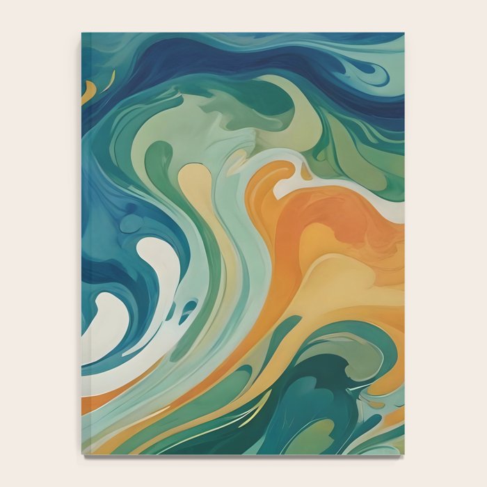 Tangerblue Waves Notebook Gallery Image 4