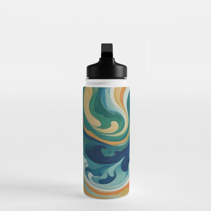Tangerblue Waves Water Bottle Gallery Image 3