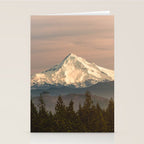 Mount Hood Vintage Sunset - Nature Landscape Photography Stationery Card Gallery Image 2