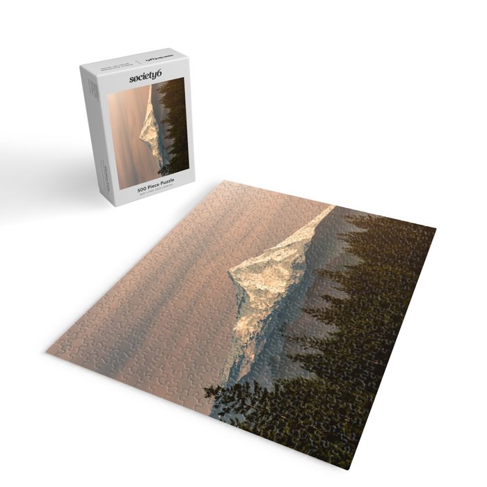 Mount Hood Vintage Sunset - Nature Landscape Photography Jigsaw Puzzle Gallery Image 2