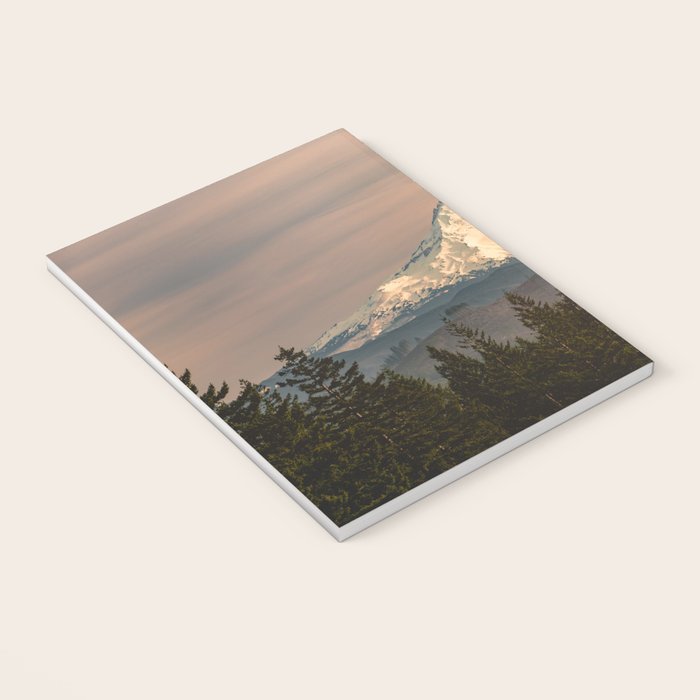 Mount Hood Vintage Sunset - Nature Landscape Photography Notebook Gallery Image 3