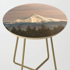 Mount Hood Vintage Sunset - Nature Landscape Photography Side Table Gallery Image 2