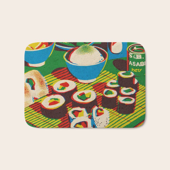 Japanese Sushi Bath Mat Gallery Image 1