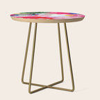 CANVAS: Viva Magenta 01 | Abstract Brushstrokes Side Table Gallery Image 1