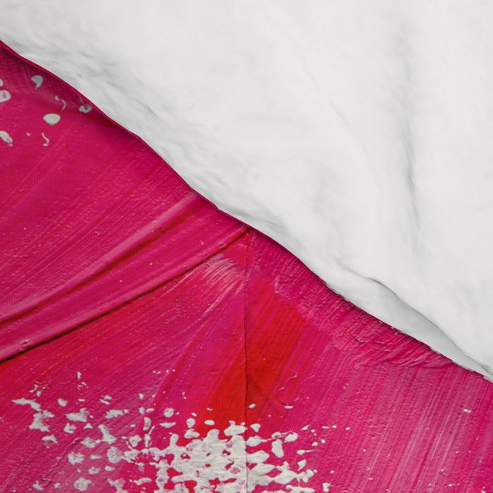 CANVAS: Viva Magenta 01 | Abstract Brushstrokes Comforter Gallery Image 4