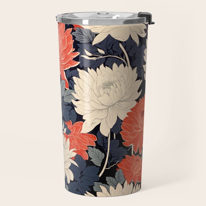 Primary Chrysanthemum Garden   Travel Mug Gallery Image 2
