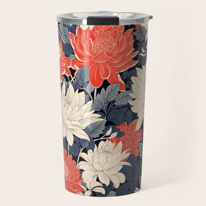 Primary Chrysanthemum Garden   Travel Mug Gallery Image 1