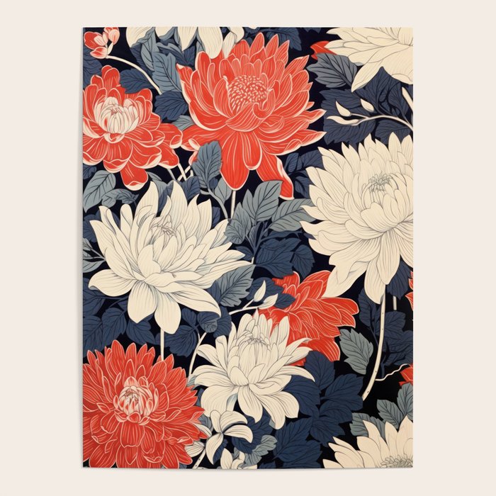 Primary Chrysanthemum Garden   Poster Gallery Image 1