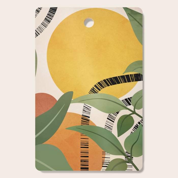 Tropical Garden Leaves 02 Cutting Board Gallery Image 1
