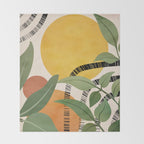 Tropical Garden Leaves 02 Throw Blanket Gallery Image 2